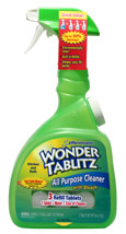 Each Wonder Tablitz unit includes a patent-pending spray bottle with three patented effervescent tablets