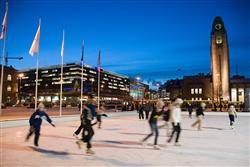 Helsinki’s downtown Ice Park. Photo: Helsinki City Tourist & Convention Bureau / Paul Williams