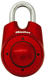 1500iD Speed Dial Set-Your-Own Combination Lock - Red