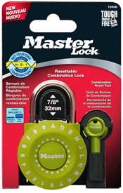 1590D Set-Your-Own Combination Lock - Green In Package